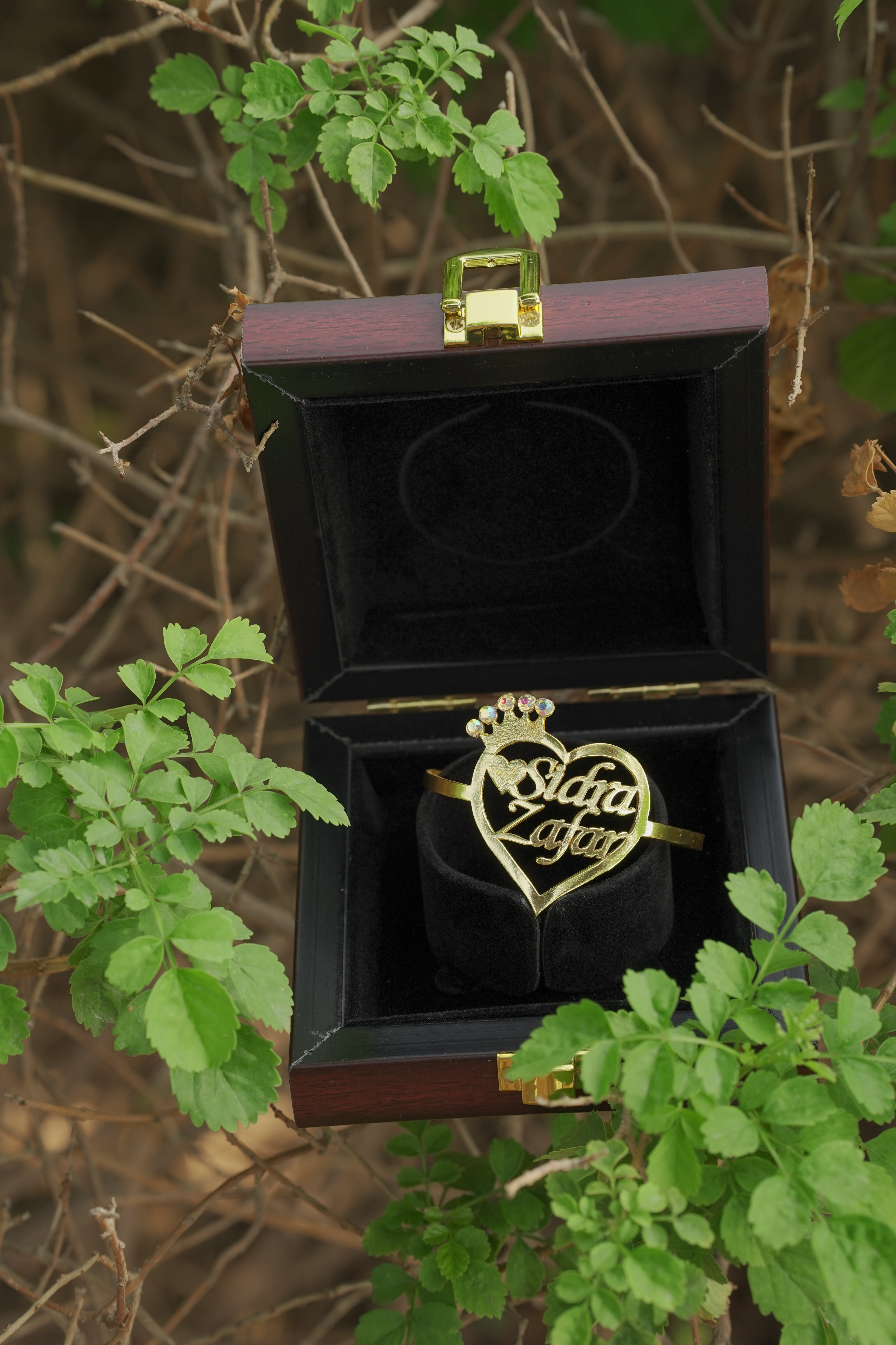 Heart name Bangle